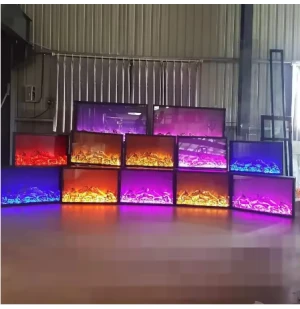Wholesale 40 50 60 inch Indoor Remote Control Fire Place LED Flame Home Decor Insert Electric Fireplaces