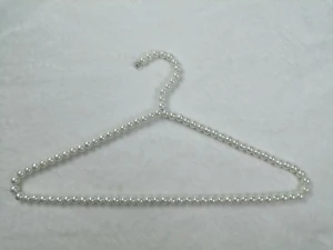 40 cm 16inches garments display pearl bead clothes hanger wedding dress hanger