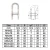 Import 304 stainless steel U-bolt set for marine deck hardware fasteners from Hong Kong