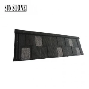 piano design stone coated metal roof tile shingle 1335*430mm