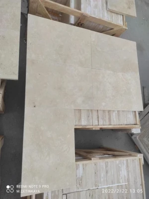 Best Selling Marble Stone Big Size Polished Pool Cooping Cheap Factory Hot Sale Waterproof Travertine From Turkey
