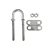 Import 304 stainless steel U-bolt set for marine deck hardware fasteners from Hong Kong
