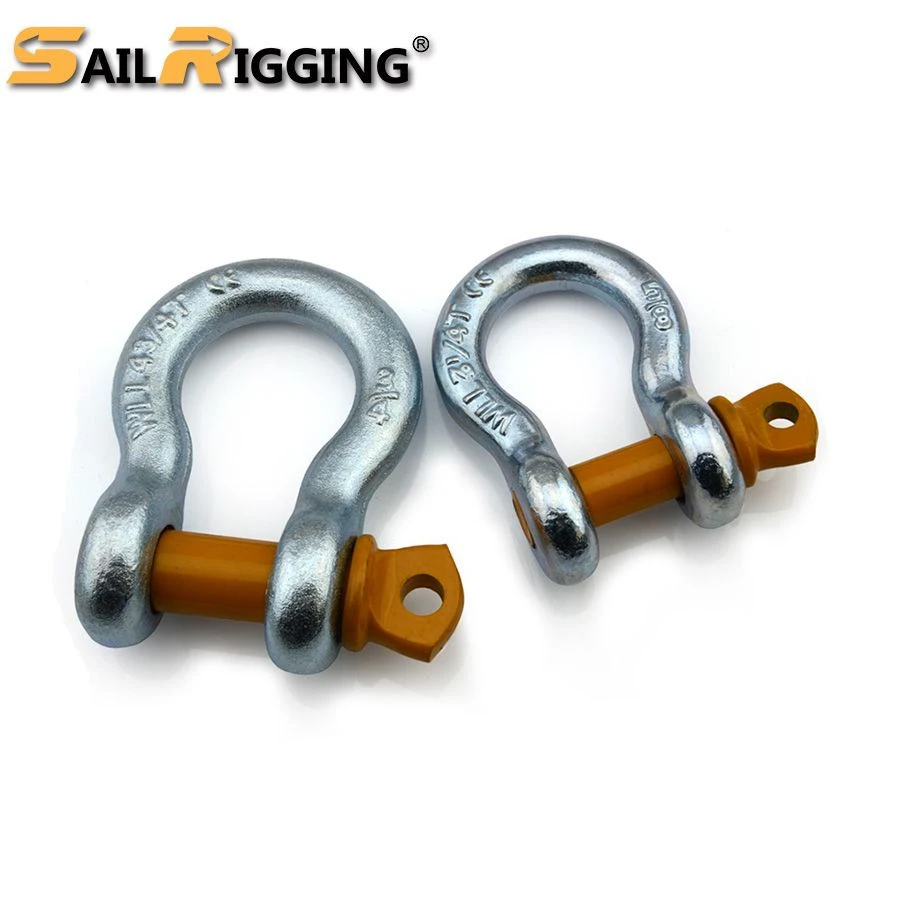 Buy Rigging Hardware G209 Ce Us Type Free Drop Zincplated Screw Pin Anchor Shackle from