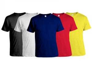 Round neck Mens T shirts Solid color and Printed