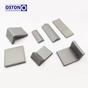 B30 B40 Grade Tungsten Carbide Plates for Agricultural Plow Tips, Tungsten Carbide Teeth Pieces for Ploughing Tools