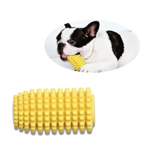 Long Lasting Safe Durable Corn Shaped Pet Dog Teeth Cleaning Toy