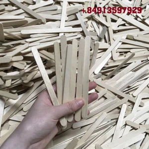 Best selling straight edge wooden ice cream stick Birch wood from Vietnam cheapest price high counting