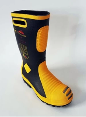 Fire rubber safety boots