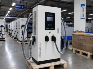 120kW Dual Gun DC Fast EV Charger Station | CCS2 Commercial Charging System | CE Certified