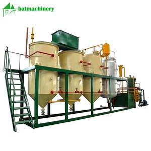 1-10 Tons Factory price small scale mobile vegetable rapeseed cottonseed sunflower soybean palm kernel edible oil refinery