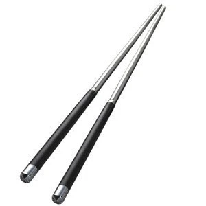 1 Pair High Grade Reusable Chopsticks Metal Chinese Stainless Steel Chop Sticks