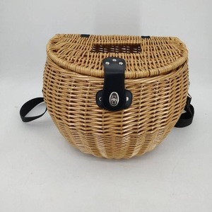 10% OFF  wicker willow woven half round Side bicycle basket