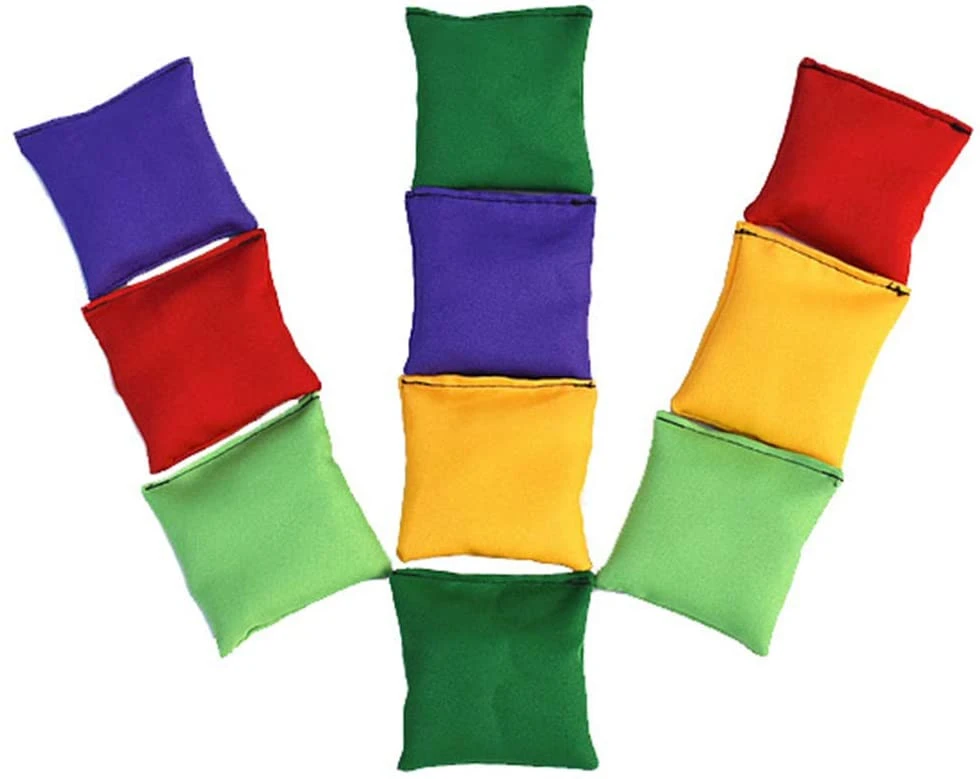 10 PCS Kids Toss Game Carnival Toy Multicolor Bean Bag Throw Children Throwing Sandbag Ball Sandbags Bean Bags