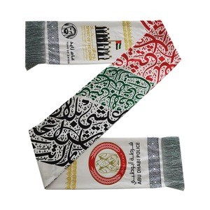 100% polyester team sport Saudi Arabia UAE national day all country custom soccer football game scarf