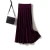 Import 100% pure cashmere  Custom OEM winter women cashmere knitted pleated skirt from China