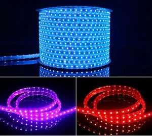 100m led rope light with 60leds RGB color 110v 220v led strip for decoration