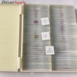 100pcs set Microscope Prepared Slides Zoology Animal Histology Prepared Slides