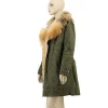 11 colors 90cm long white red black camouflage winter warm jacket detachable women fox fur hood parka coat
