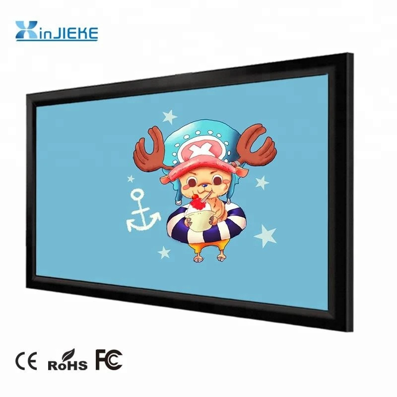 110 inch acoustically transparent Fixed Frame projector screen 1080P HD 4K Aluminum frame projection screen