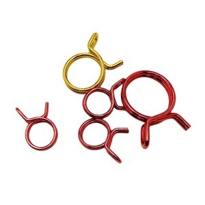 1/2 inch, 3/4 inch, 1inch Colorful Zinc Plated Single Wire Spring Hose Clamp