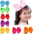 Import 12CM solid color girls kids hair clips custom knotted decoration barrette accessories wholesale from China