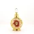 Import 12ml rose pattern style glass spray perfume bottle,inlaid colored stone,factory made perfume bottle from China