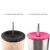 Import 12mm Stainless Steel Straw Cup Travel Mugs with Lid, Stainless Steel Drinking 12mm Straw For Boba Milk Bubble Tea Tumbler from China