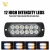 Import 12v 24v Amber 4-pack 12 LED Emergency Vehicle Front Strobe Lights Kit For Car Truck Surface Mount Slim Grille Flashing LED Light from China