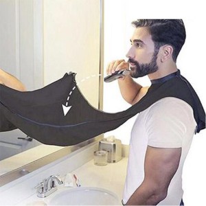130x80cm Male Beard Apron Bib Trimmer Facial Hair Cape Sink Shaving Beard Apron Waterproof Bathroom Supplies