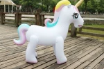 135cm Inflatable Unicorn Water Spray Pool Toys Swimming Float Outdoor Fountain Children's Summer Toys