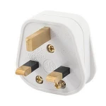 13A uk Black/White 3 Pin UK Mains Top Plug 13A 13 AMP Appliance Power Socket Fuse Adapter Household