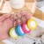 Import 150cm/60&quot; Custom Logo Round Retractable Tailor Keychain Tape Measure Plastic snail Measuring Tape with Keyring from China