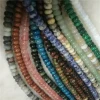 16 Mixed Nature Stone Semi Precious Stone Loose Beads Faced Abacus Shape Strand