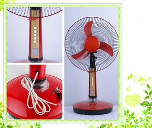 16inch electric battery fan 12v charger emergency table fan with light