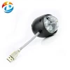 2 in 1 USB Lamp Reading Lamp+RGB LED Crystal Magic Rotating Ball Stage Light