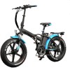 20 Inch 48V10.4ah Lithium Battery Foldable Electric Mountain Snow Bike with Fat Tyres Folding Electric Bicycle Electric Moped Sepeda Listrik