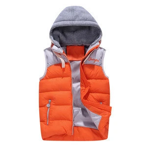 2015 Low Price Various Color Boys Waistcoats With Hood