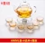 2016 Hot Selling Delicate Chinese Style Borosilicate Glass Tea Cup Set