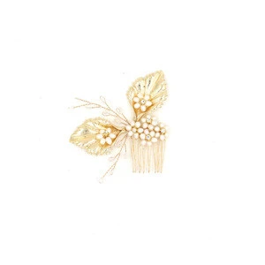 2016 New Fashion Shiny Wedding Bridals Crystal Flower 18K Gold Hair Combs Hair Clips for Women Hair Accessories Jewelry
