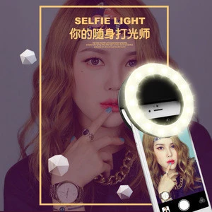 2018 Factory Wholesale Hot Selling Camera Mobile Phone micro Mini Portable Selfie ring flash Led Light for iPhone for LG for S9