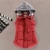 Import 2018 Quilted Girls Ladies Red Vests with hood from China