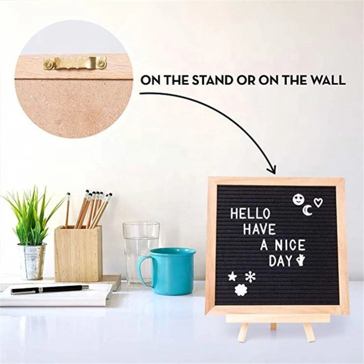 2019 Most Hot Sale Worldwhile Popular Craft Black White Color Letterboard for Home Office Decoration