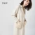 Import 2019 OEM women cashmere coat with fur pocket from China