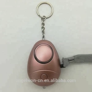 2019 waterdrop personal alarm self defense supply anti rape alarm keychain