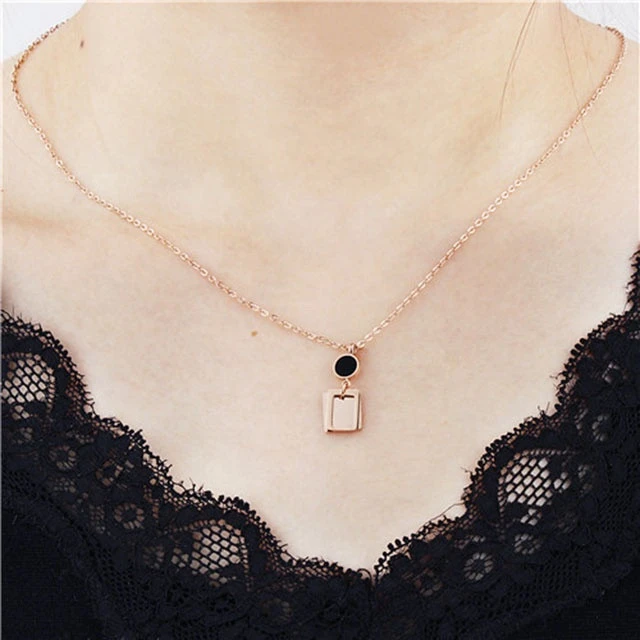 2020 Fashion Jewellery Womens Chain Long Necklace Jewelry Rose Gold for Women Custom
