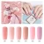 Import 2020 Matte Glossy Finish Nail Gel Anti Scratch Pure Pink Gel Form Nail Lacquer Private Label Nail Polish from China
