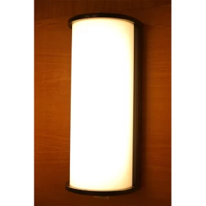 2020 New Design Led Bronze Finish White Plastic Lens Curved Wall Lights Outdoor Wall Light Wall Sconce Waterproof