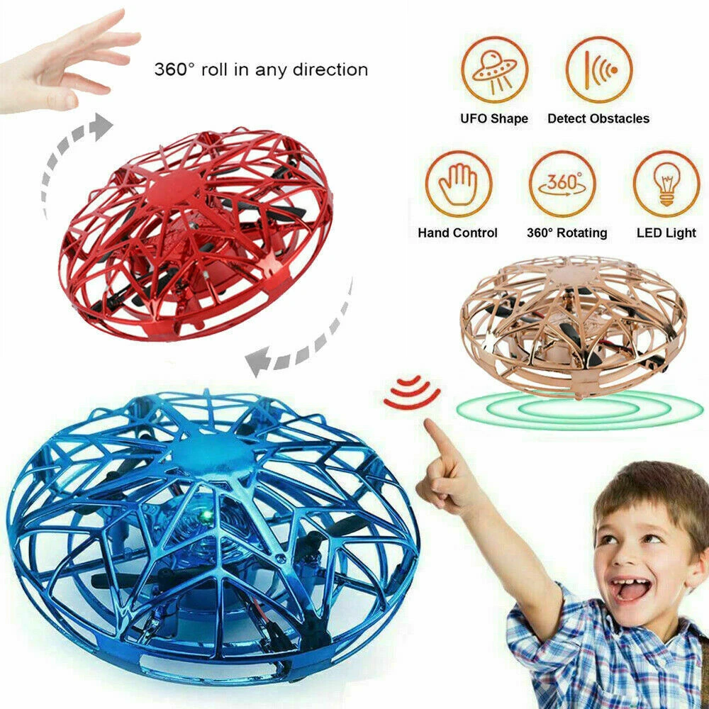 2020 New Design Mini Drone Hand RC Helicopter Toys Infrared  Sensor UFO Ball Flying Aircraft Custom Quadcopter For Kids Play Fun