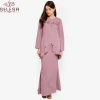 2020 New Design Muslim Islamic Clothing Style Front Embroidery Muslim Dress Sexy Sari Baju Kurung