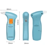 2020 New portable alcotest breath alcohol detector alcohol tester breathalyser breathalyzer with 4 mouthpiece